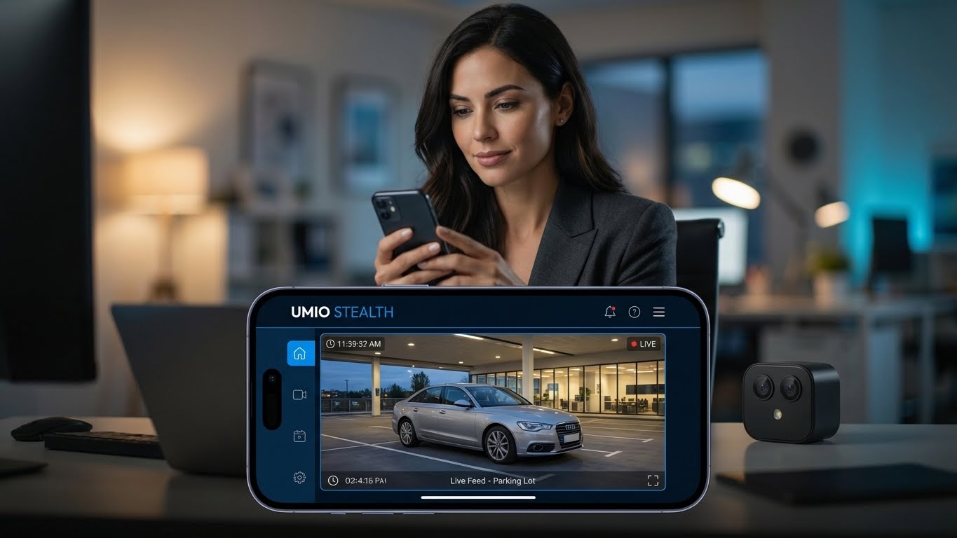 UMIO STEALTH™ Dual-Lens HD Security Cube Camera (Night Vision + Motion Tracking)